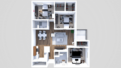 3 bedroom floor plan